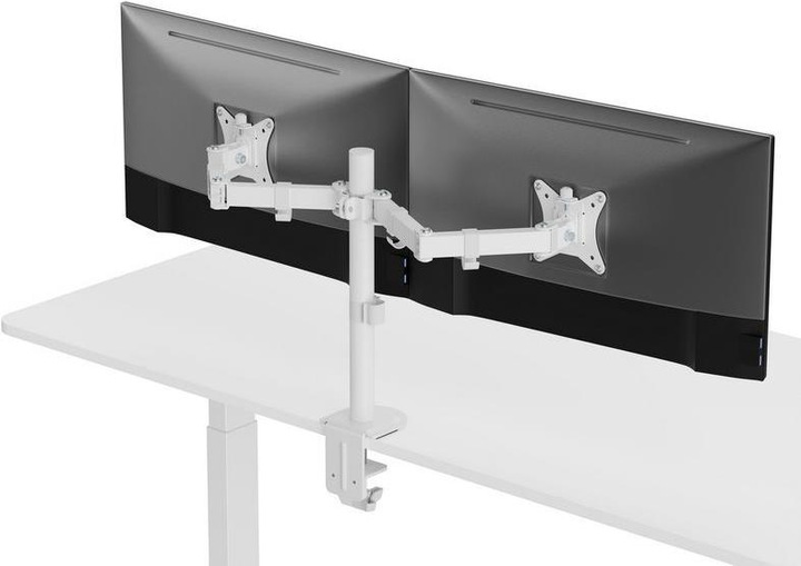 Produktbild equip Tischhalterung 17"-32"/ 2TFT je 9kg 360° Gasfeder ws (Tisch, 32.01")