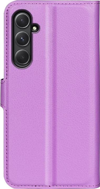 Actual product image Cover-Discount Galaxy A55 - Leather case violet (Samsung Galaxy A55)