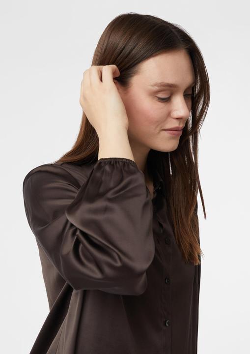 Produktbild Comma Bluse Satinierte Hemdbluse (44)