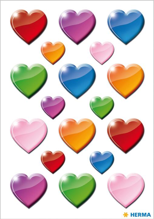 Actual product image HERMA Sticker hearts