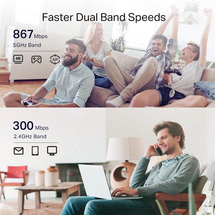 Image du produit TP-Link Répéteur WL RE335 AC1200 (867 Mbit/s, 300 Mbit/s)