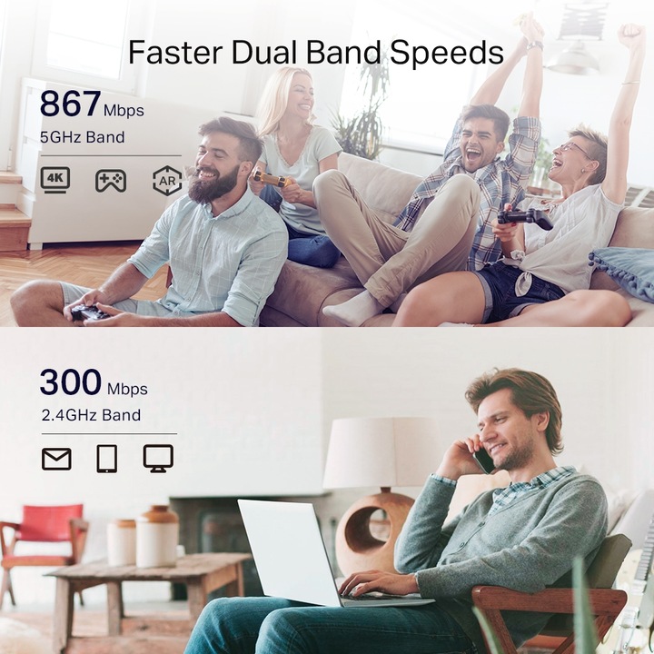 Immagine prodotto TP-Link Ripetitore WL RE335 AC1200 (867 Mbit/s, 300 Mbit/s)
