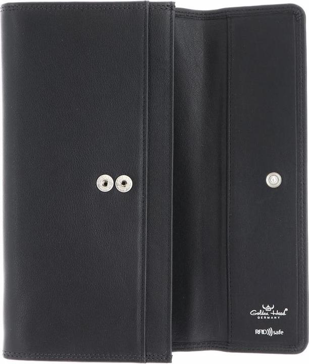 Actual product image Golden Head Polo wallet RFID leather 19.5 cm