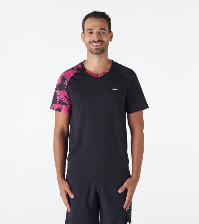 Image du produit Perfly T-Shirt Badminton Homme - 560 Lite noir/neon magenta (S)