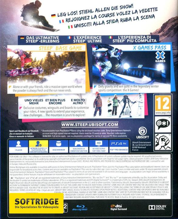 Actual product image Ubisoft Steep (PS4, DE)