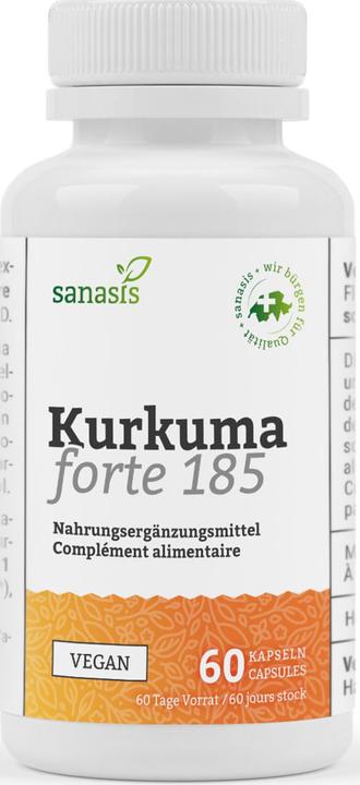 Actual product image Sanasis Turmeric fort capsule (60 Piece, Capsules, 57 g)