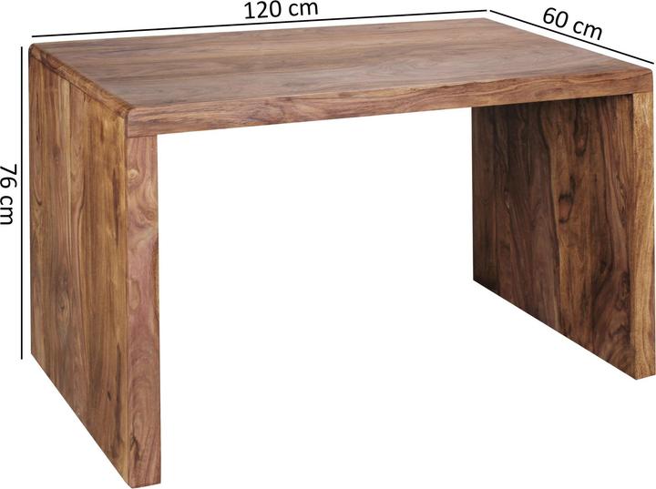 Actual product image FineBuy Desk Brown 120 cm (120 x 76 x 60 cm)