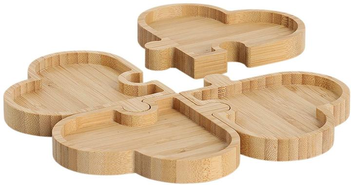 Zeller Present Snackteller Hearts Bambus 24x24x1.8 cm