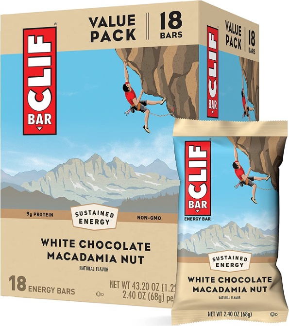 Image du produit Clif Bar Boulon (Noix de macadamia, Chocolat blanc, 12 pcs, 816 g)