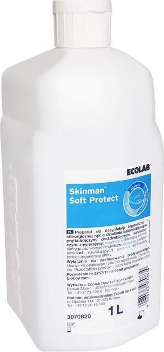 Image du produit Ecolab SKINMAN SOFT PROTECT désinfectant virucide pour les mains à base d'alcool Fl 1 lt (1000 ml)
