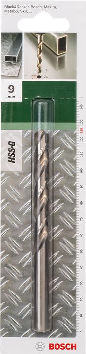 Actual product image Bosch Zubehör Metal drill HSS-G, DIN 338 D= 9.0 mm L= 125 mm (9 mm)