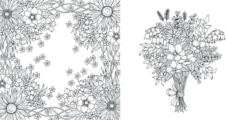 Actual product image Ausmalbuch - Florale Motive