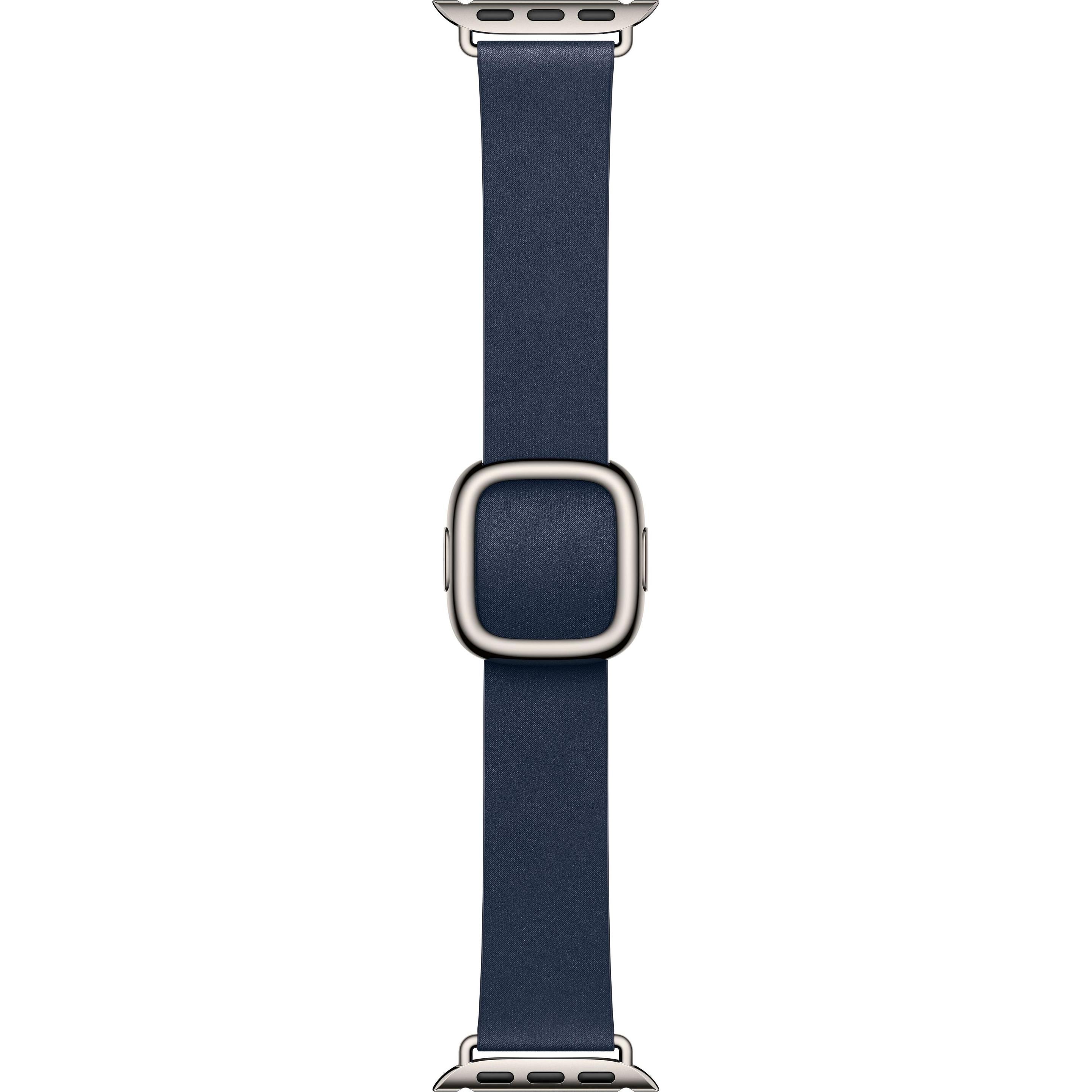 Apple Modern Buckle (42 mm, Vectran, Feintwill, Apple Watch Series 10), Uhrenarmband, Blau