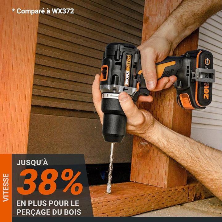 Image du produit Worx Perceuse à percussion 20V WX352