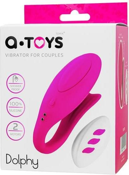 Produktbild Marka Niezdefiniowana A-TOYS Vibrator für Paare Dolphy, Silikon, rosa, 9,6 cm