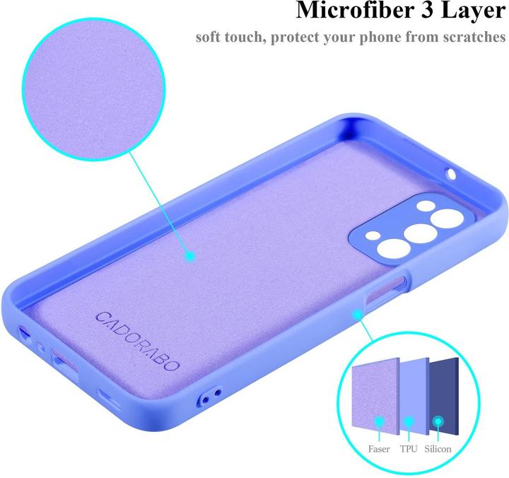 Actual product image Cadorabo Case for OPPO A54 5G / A74 5G TPU in liquid protection silicone design (Oppo A74 5G)