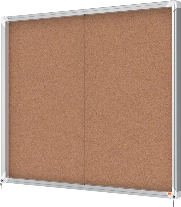 Actual product image Nobo Lockable Notice Board Premium Plus Indoor Cork (Bulletin board)