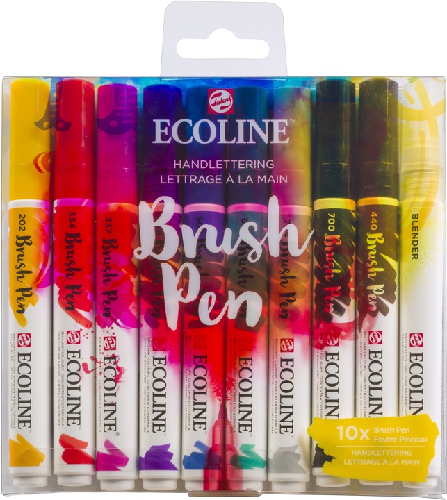 Produktbild Talens Ecoline Brush Pen Set (Mehrfarbig, 10 x)