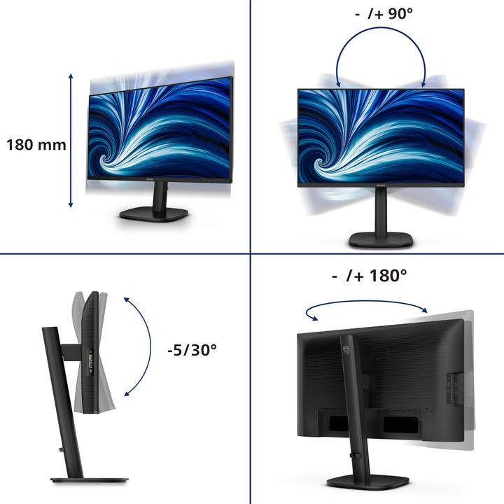Image du produit Philips MMD 24B2N3200D/00 IPS Monitor,,,, Speakers, HDMI, DisplayPort (1920 x 1200 pixels, 24")