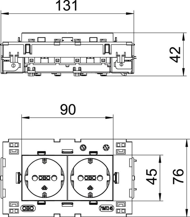 Produktbild OBO Bettermann BETTERMANN STD-D0C8 AL2
