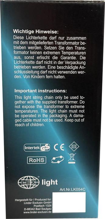 Actual product image Mojawo 560 cluster light chain LEDs indoor and outdoor warm white (14.20 m)