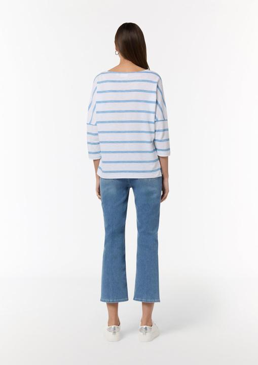 Image du produit Comma T-Shirt T-Shirt mit Logostickerei und 3/4-Ärmeln (34)