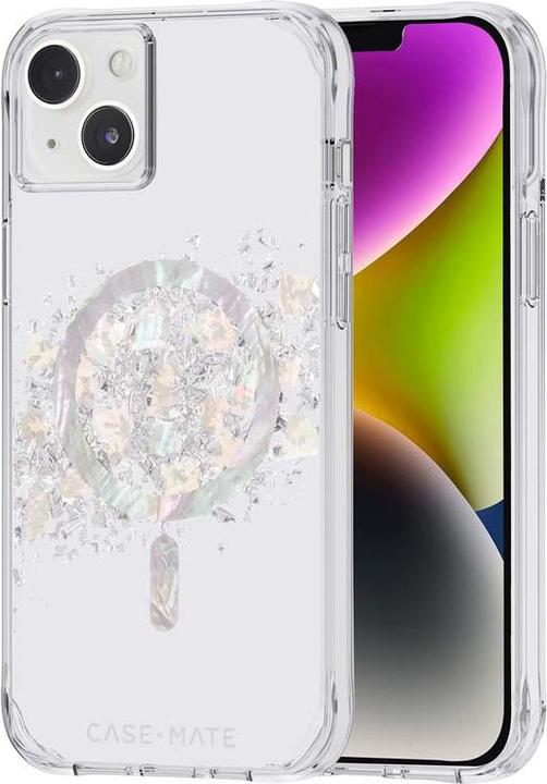 Actual product image Case-Mate Karat MagSafe - mother-of-pearl embellished iPhone 14 Plus case (a touch of pearl) (Apple iPhone 14 Plus)
