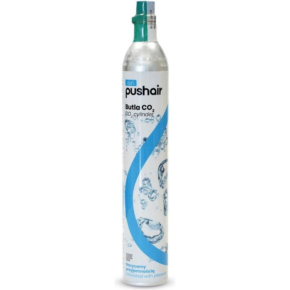 Dafi PUSHAIR CO2-Kartusche für Dafi-Siphon-Gasflasche, Wassersprudler Zubehör, Weiss