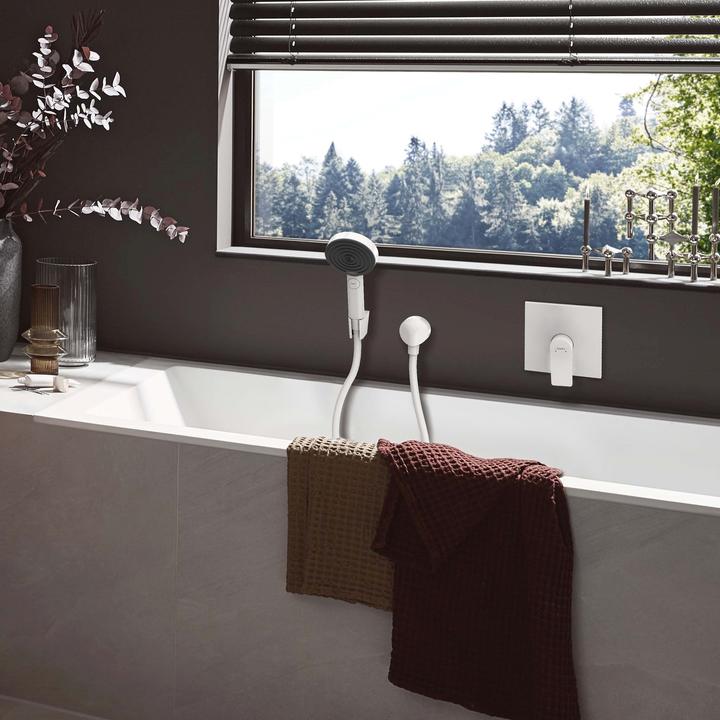 Produktbild hansgrohe VIVENIS Fertigset Badearmatur, Unterputz, mattweiss
