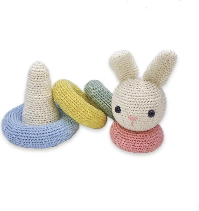 Actual product image Hardicraft Rabbit Stacking Tower - Crochet Set