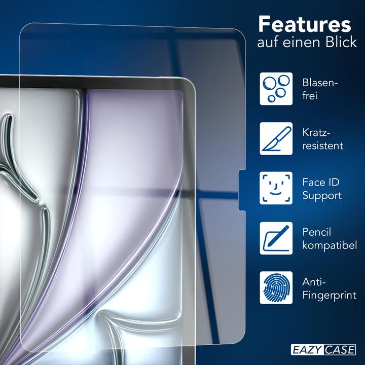 Produktbild EAZY CASE Tablet Schutzglas für Apple iPad Air 11 (2024) (1 Stk., Apple iPad Air 11 2024)