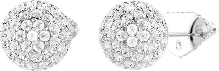 Produktbild Swarovski Lucent Oorknopjes mit Pavé und Bal in Weiss (Rhodiumbeschichtet)