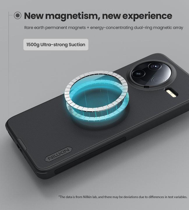 Actual product image Xiaomi Back panel cover - Nillkin Super Frosted PRO Magnetic Back Cover for Poco F7 Pro Black (Xiaomi Poco F7 Pro)