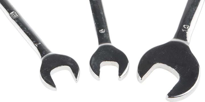 Actual product image RS PRO 3pcs metric small open ended spanner set