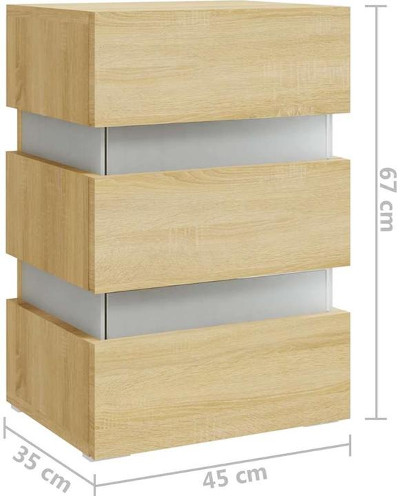 Immagine prodotto vidaXL Nachttisch (35 x 45 x 67 cm)