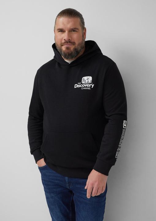 Produktbild s.Oliver Sweatshirt Softer Hoodie im Relaxed Fit mit Artwork (4XL)