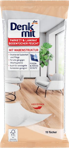 Produktbild dm Denkmit Bodentücher Parkett und Laminat feucht