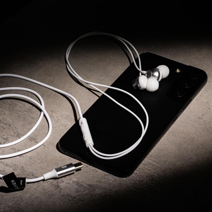 Immagine prodotto Forever wired earphones EP-02 USB-C white (Cablato)