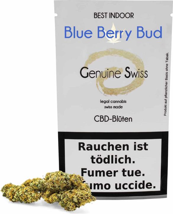 Actual product image Genuine Swiss Blueberry Bud (2.50 g, Indoor)