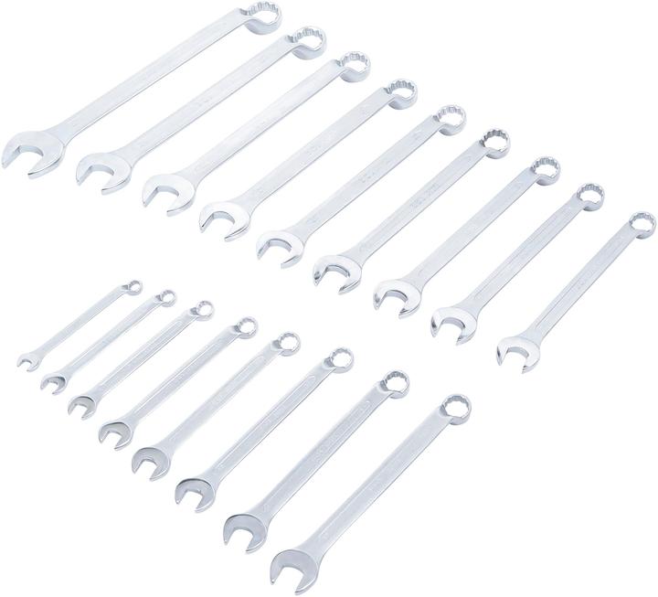 Image du produit BGS Jeu de clés mixtes à fourche (10 mm, 11 mm, 12 mm, 13 mm, 14 mm, 15 mm, 16 mm, 17 mm, 18 mm, 19 mm, 20 mm, 21 mm, 22 mm, 24 mm, 27 mm, 8 mm, 9 mm)