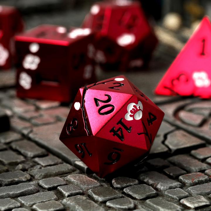 Produktbild Glass Staff Dawn Blossom Metal RPG Dice Set