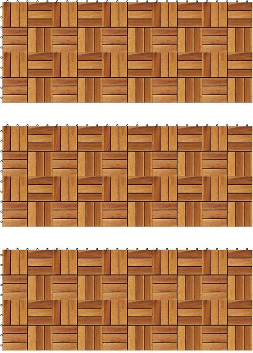 Produktbild vidaXL Terrassenfliese (30x, 30 x 30 cm)