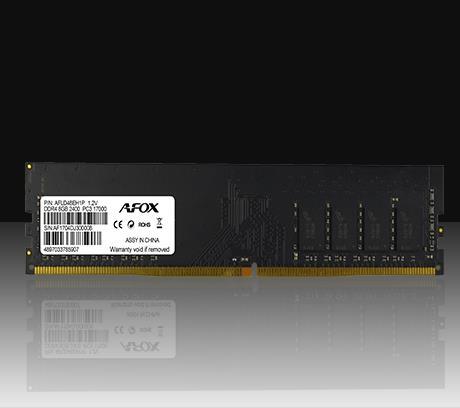 Actual product image AFOX DDR4 2400 UDIMM memory module GB (1 x 8GB, 2400 MHz, DDR4-RAM, U-DIMM)