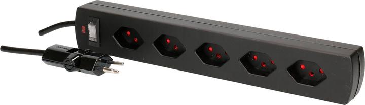 Produktbild Max Hauri Safety Line 90° mit Schalter (5 x, Typ 13, 2 m)