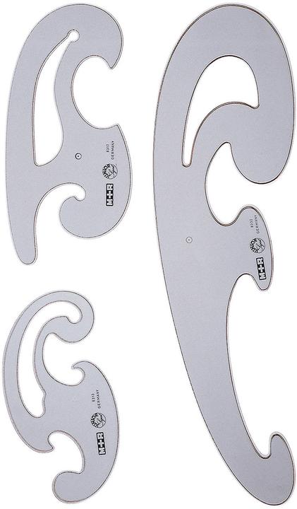 M+r Burmesterkurvenset 3-teilig (34.40 cm)