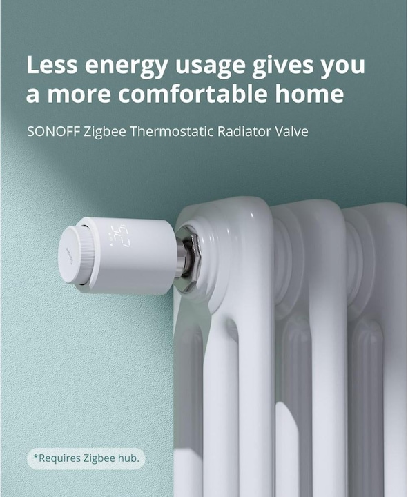 Actual product image Sonoff Smart thermostat radiator Zigbee
