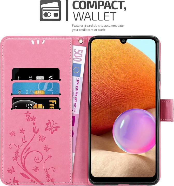 Actual product image Cadorabo Flower Book Cover (Samsung Galaxy A32)