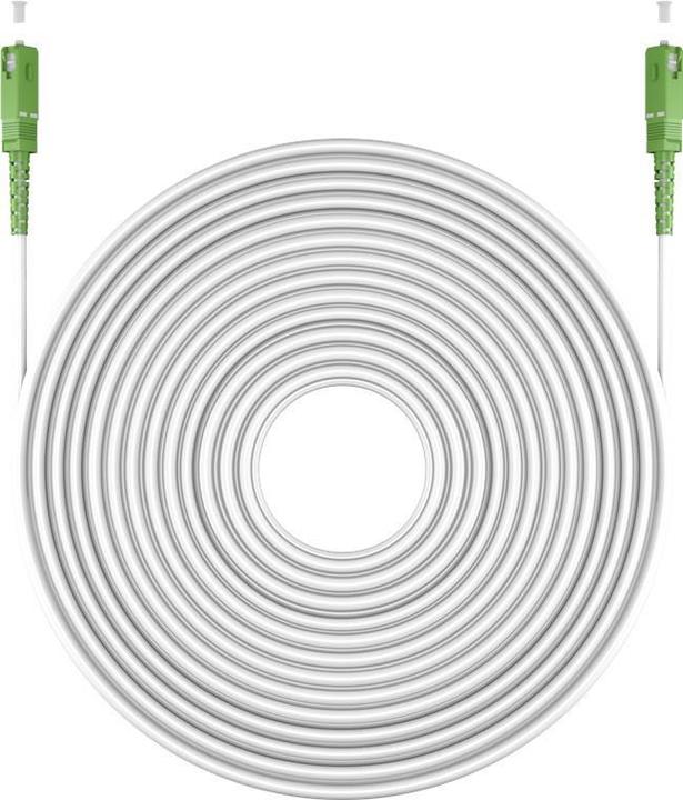 Produktbild Goobay Glasfaserkabel FTTH, Singlemode OS2 White, weiss Simplex, 5 m (S/UTP, 5 m)