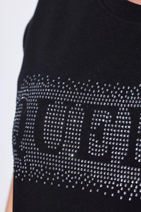 Image du produit Miamoda T-shirt, coupe Comfort Fit, messages avec petits strass scintillants (58)