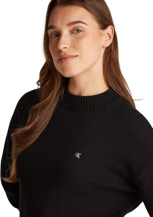 Actual product image Calvin Klein Monogram Embroidered Crewneck Sweater Pullover (XS)